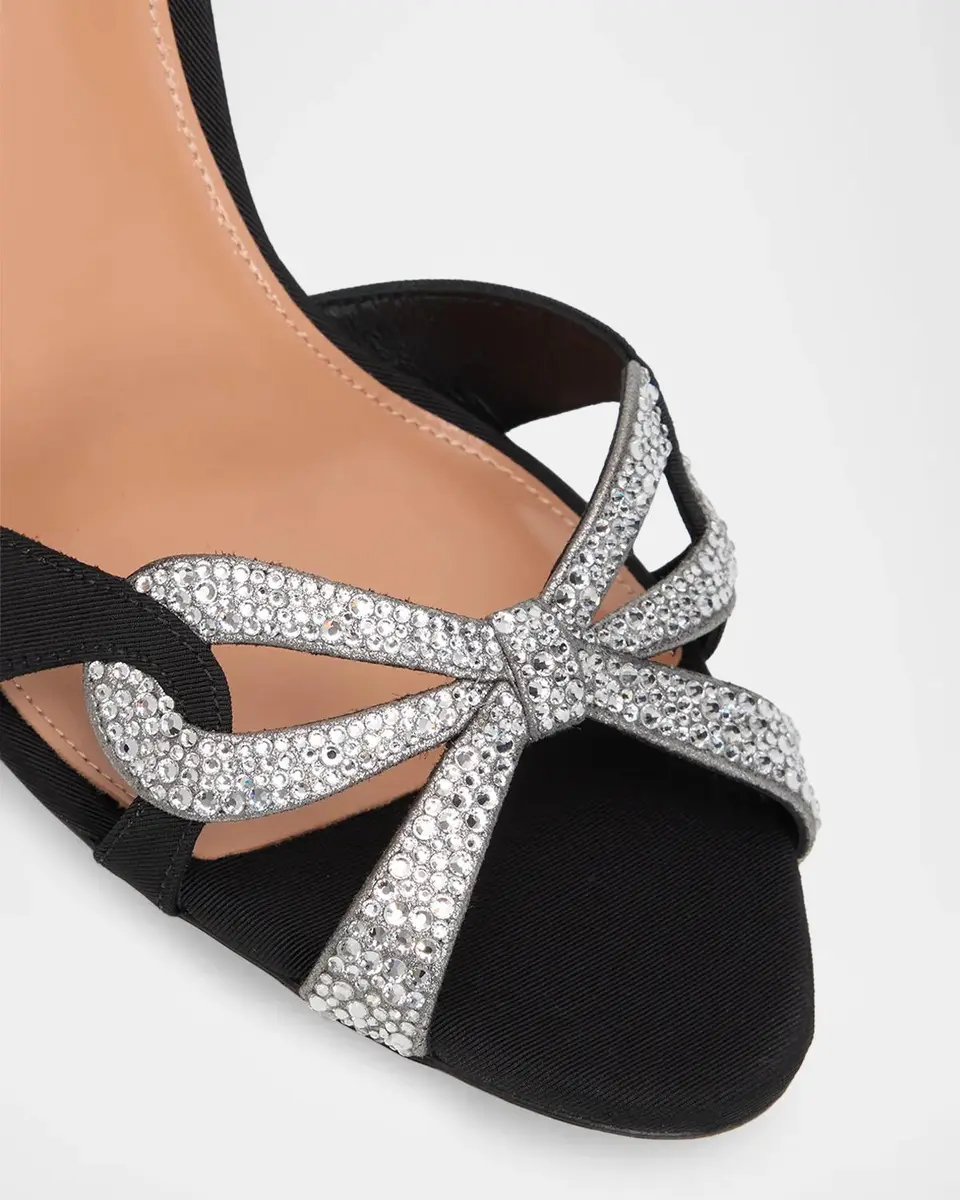 Aquazzura 85mm Crystal Ribbon Kiss Slingback Sandals | Thumbnail 5 Aquazzura 85mm Crystal Ribbon Kiss Slingback Sandals | Thumbnail 5