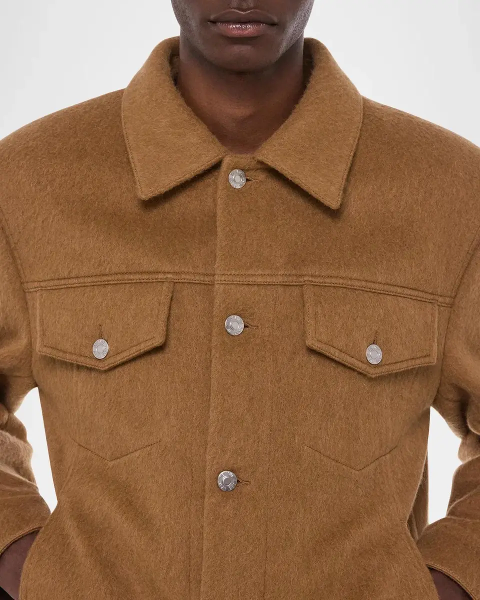 Helmut Lang Men's Wool Trucker Jacket | Thumbnail 5 Helmut Lang Men's Wool Trucker Jacket | Thumbnail 5