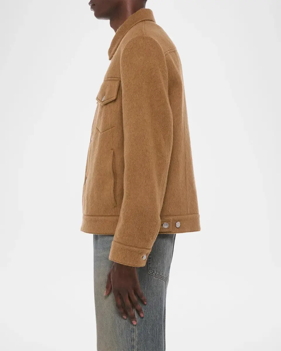 Helmut Lang Men's Wool Trucker Jacket | Thumbnail 6 Helmut Lang Men's Wool Trucker Jacket | Thumbnail 6