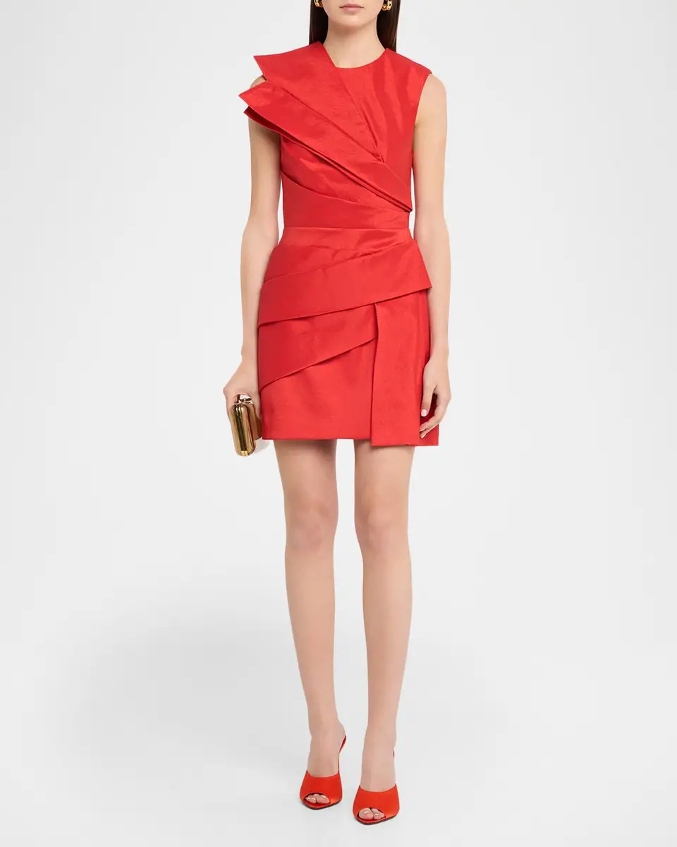 ACLER Kenley Pleated Sleeveless Mini Dress | Thumbnail 2