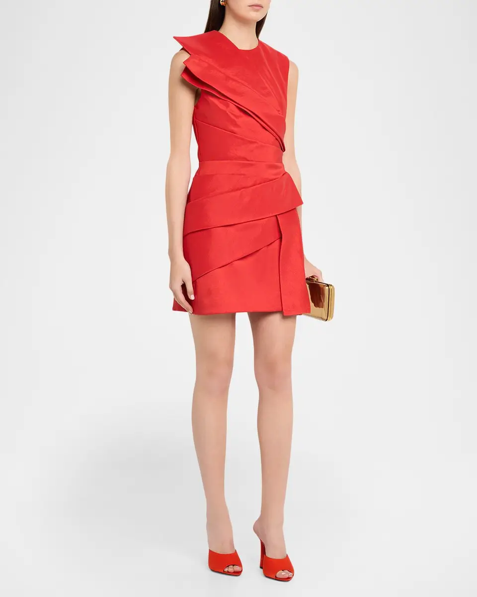 ACLER Kenley Pleated Sleeveless Mini Dress | Thumbnail 4