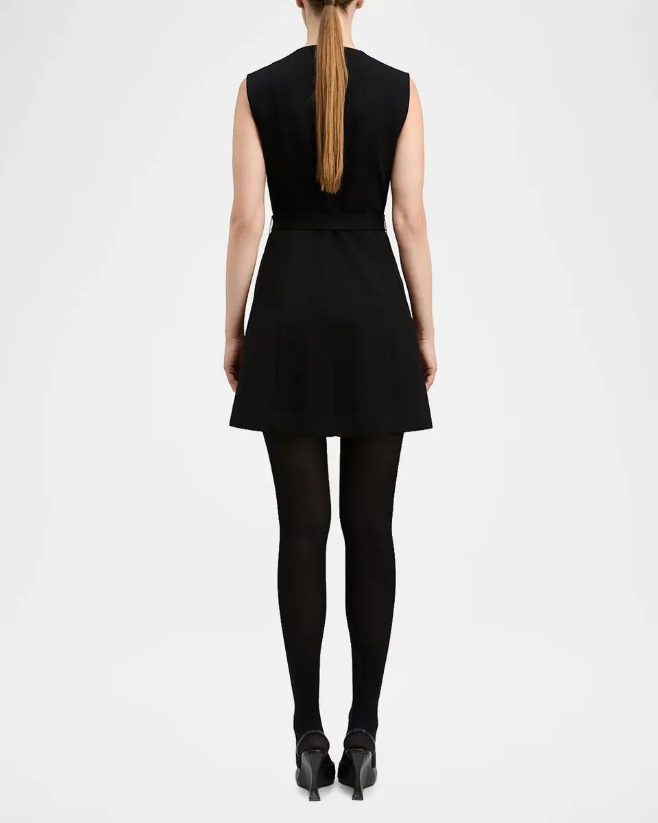 DEREK LAM 10 CROSBY Deeda Ponte Zip-Front Mini Dress | Thumbnail 3