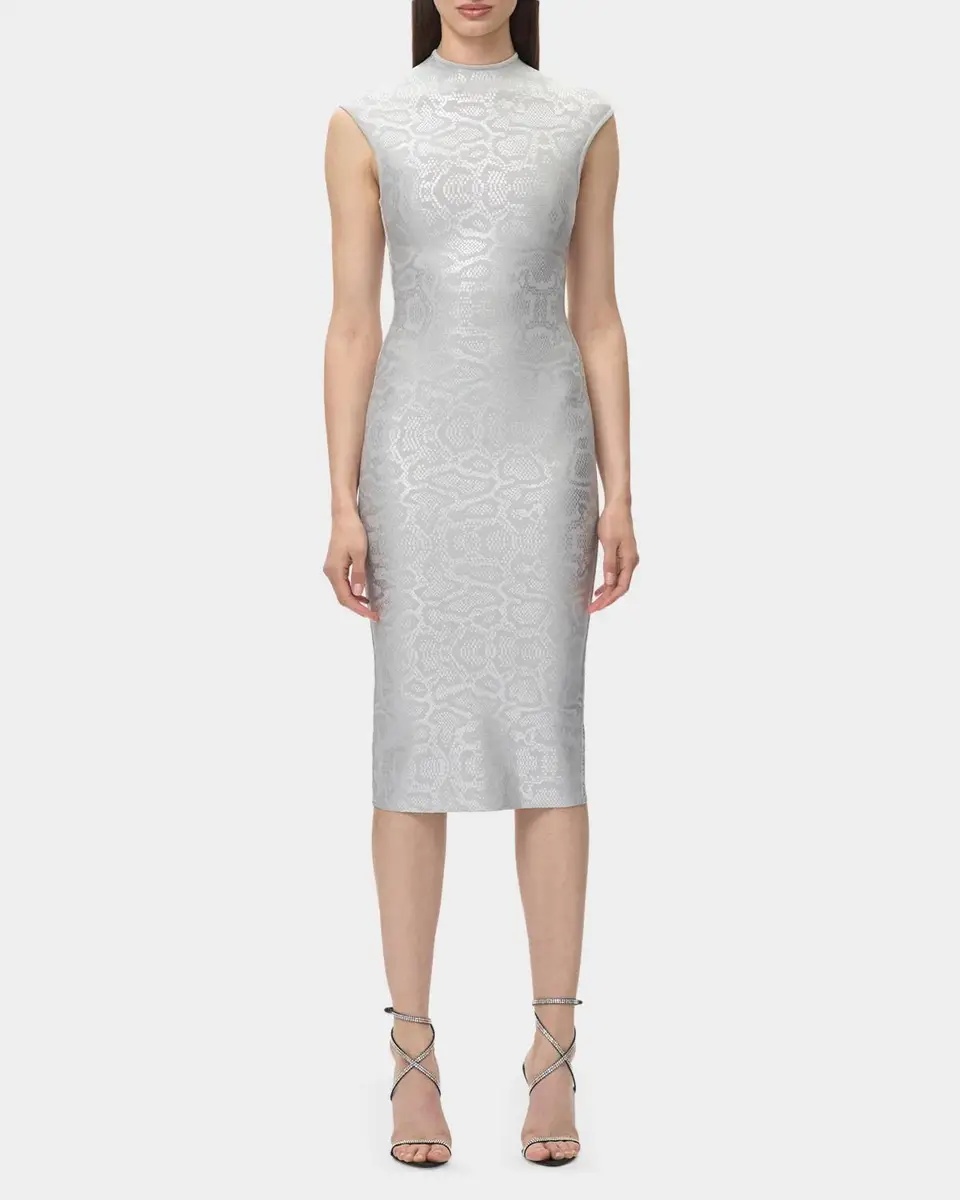 Hervé Léger Anita Printed Sheath Midi Dress | Thumbnail 4 Hervé Léger Anita Printed Sheath Midi Dress | Thumbnail 4