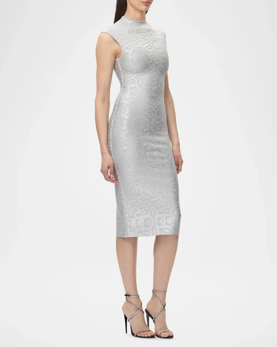 Hervé Léger Anita Printed Sheath Midi Dress | Thumbnail 6 Hervé Léger Anita Printed Sheath Midi Dress | Thumbnail 6