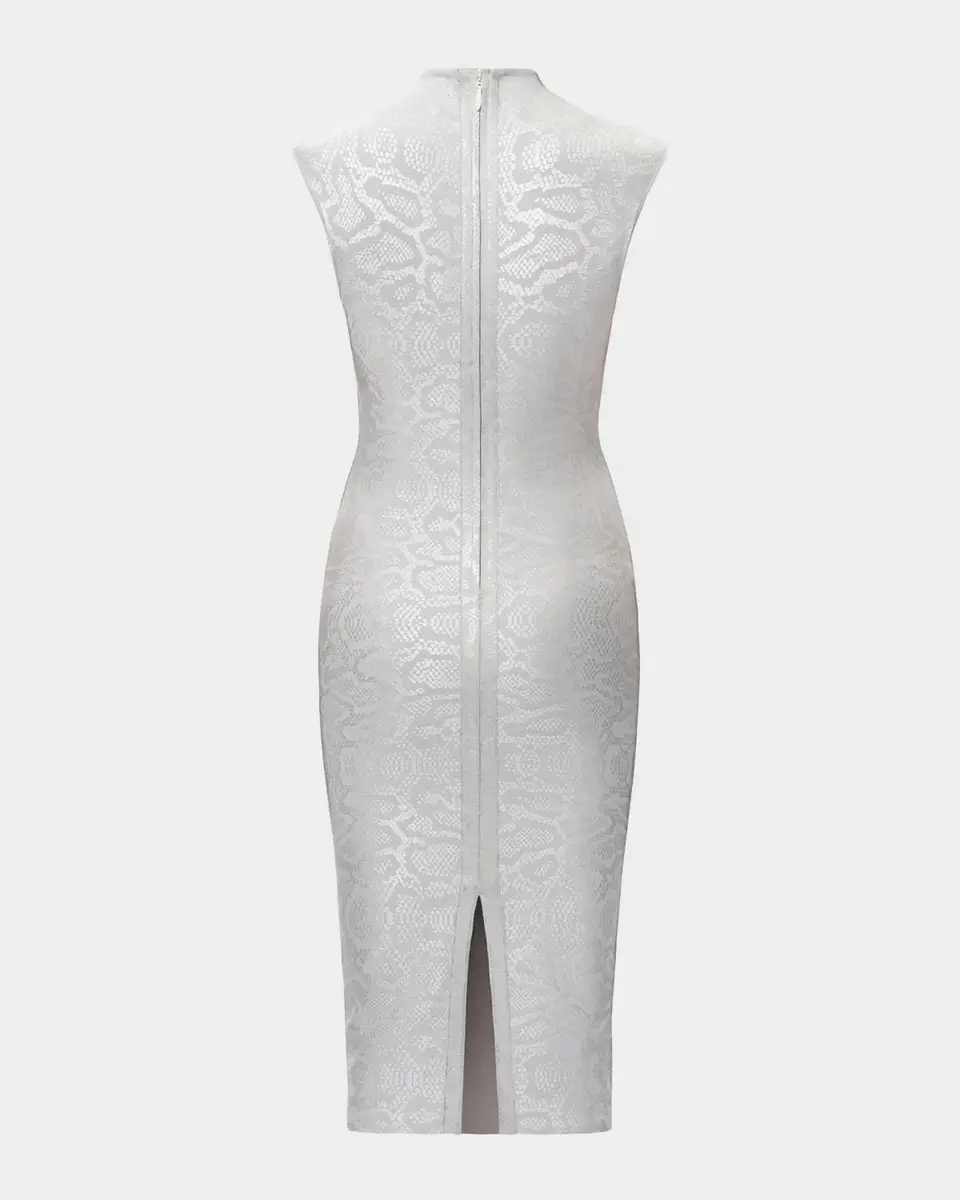 Hervé Léger Anita Printed Sheath Midi Dress | Thumbnail 7 Hervé Léger Anita Printed Sheath Midi Dress | Thumbnail 7
