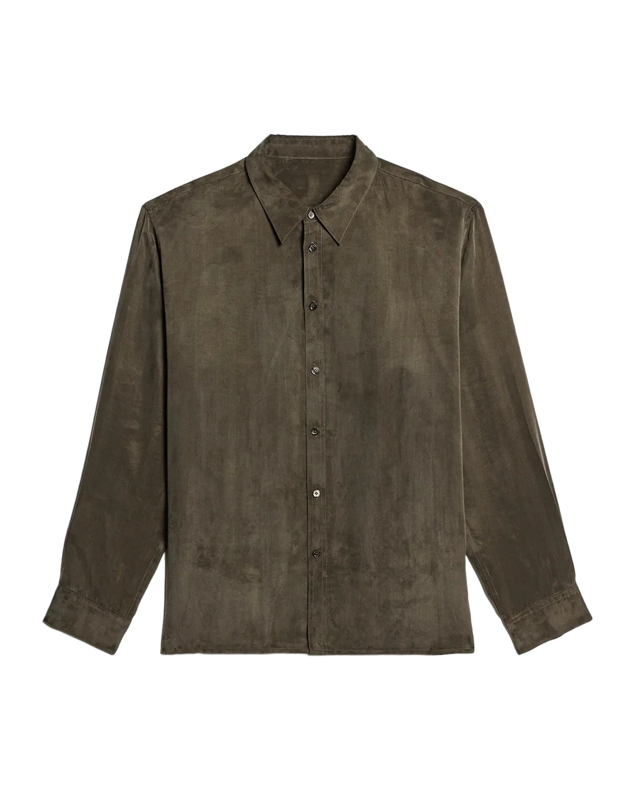 Men's Fluid Lyocell and Viscose Button-Down Shirt