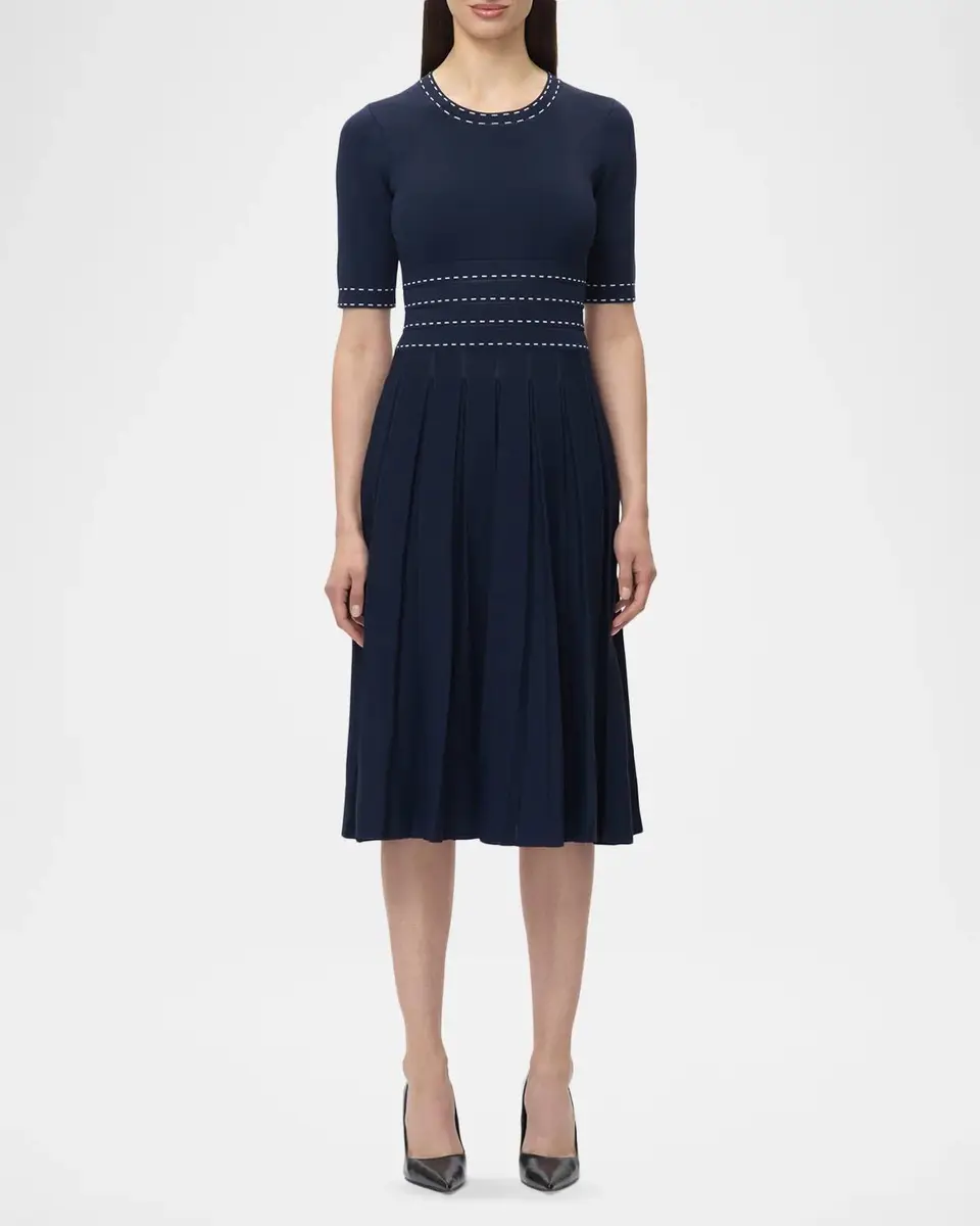 Hervé Léger The Kimberly Pleated Midi Dress | Thumbnail 2 Hervé Léger The Kimberly Pleated Midi Dress | Thumbnail 2