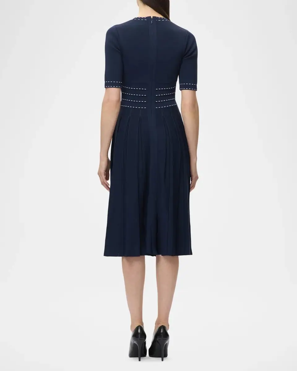 Hervé Léger The Kimberly Pleated Midi Dress | Thumbnail 3 Hervé Léger The Kimberly Pleated Midi Dress | Thumbnail 3