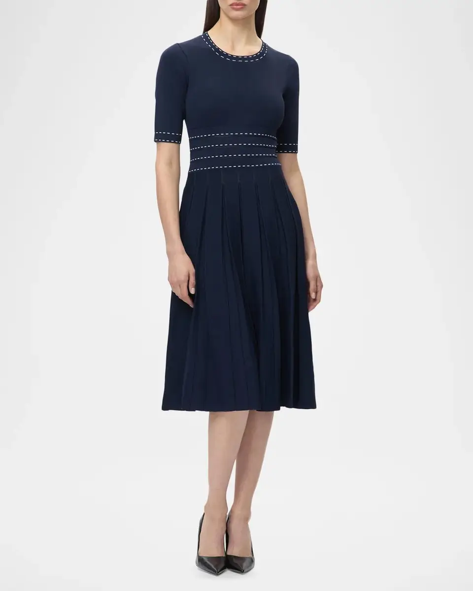 Hervé Léger The Kimberly Pleated Midi Dress | Thumbnail 4 Hervé Léger The Kimberly Pleated Midi Dress | Thumbnail 4