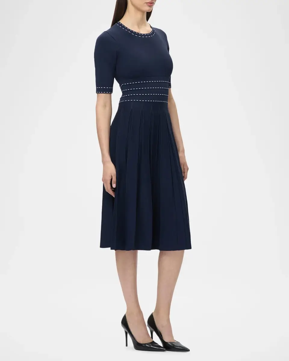 Hervé Léger The Kimberly Pleated Midi Dress | Thumbnail 6 Hervé Léger The Kimberly Pleated Midi Dress | Thumbnail 6