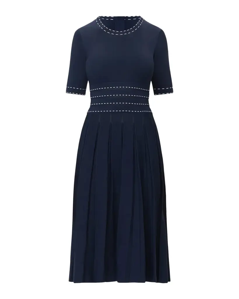 Hervé Léger The Kimberly Pleated Midi Dress