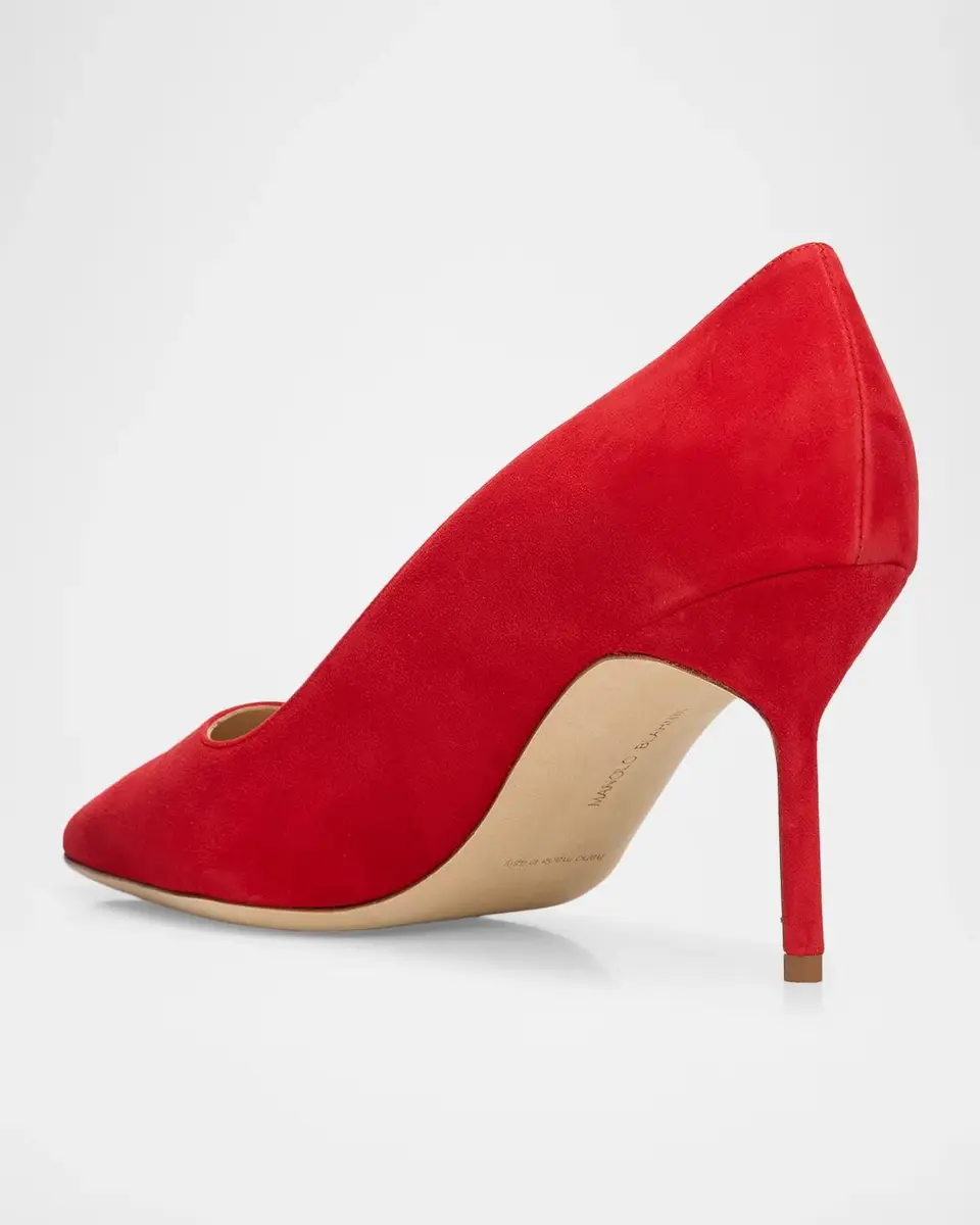 Manolo Blahnik 70mm BB Pick Suede Pumps | Thumbnail 2 Manolo Blahnik 70mm BB Pick Suede Pumps | Thumbnail 2