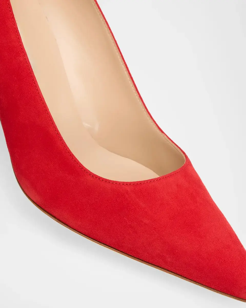Manolo Blahnik 70mm BB Pick Suede Pumps | Thumbnail 3 Manolo Blahnik 70mm BB Pick Suede Pumps | Thumbnail 3