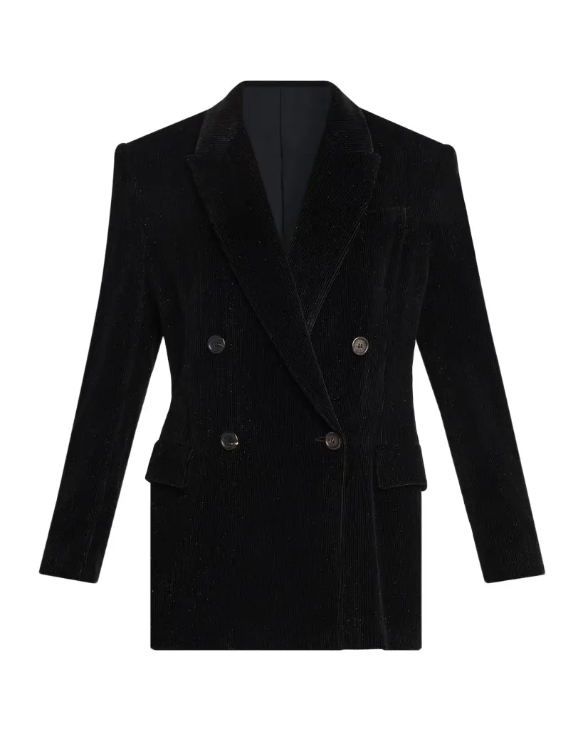 Brunello Cucinelli Sparkling Corduroy Suit-Type Jacket