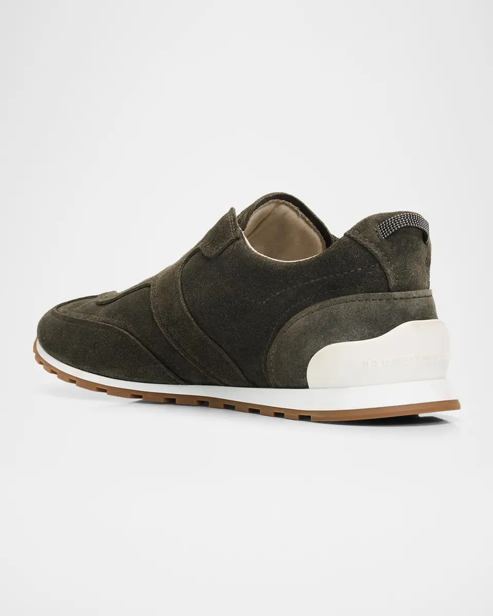 Brunello Cucinelli Suede Low-Top Sneakers | Thumbnail 4 Brunello Cucinelli Suede Low-Top Sneakers | Thumbnail 4