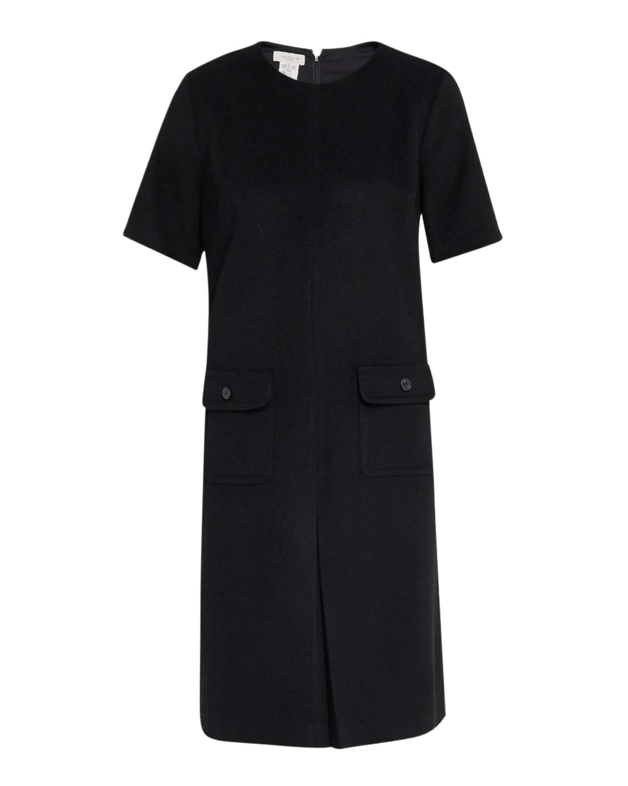 Lafayette 148 New York Pleated Camel Hair Shift Dress