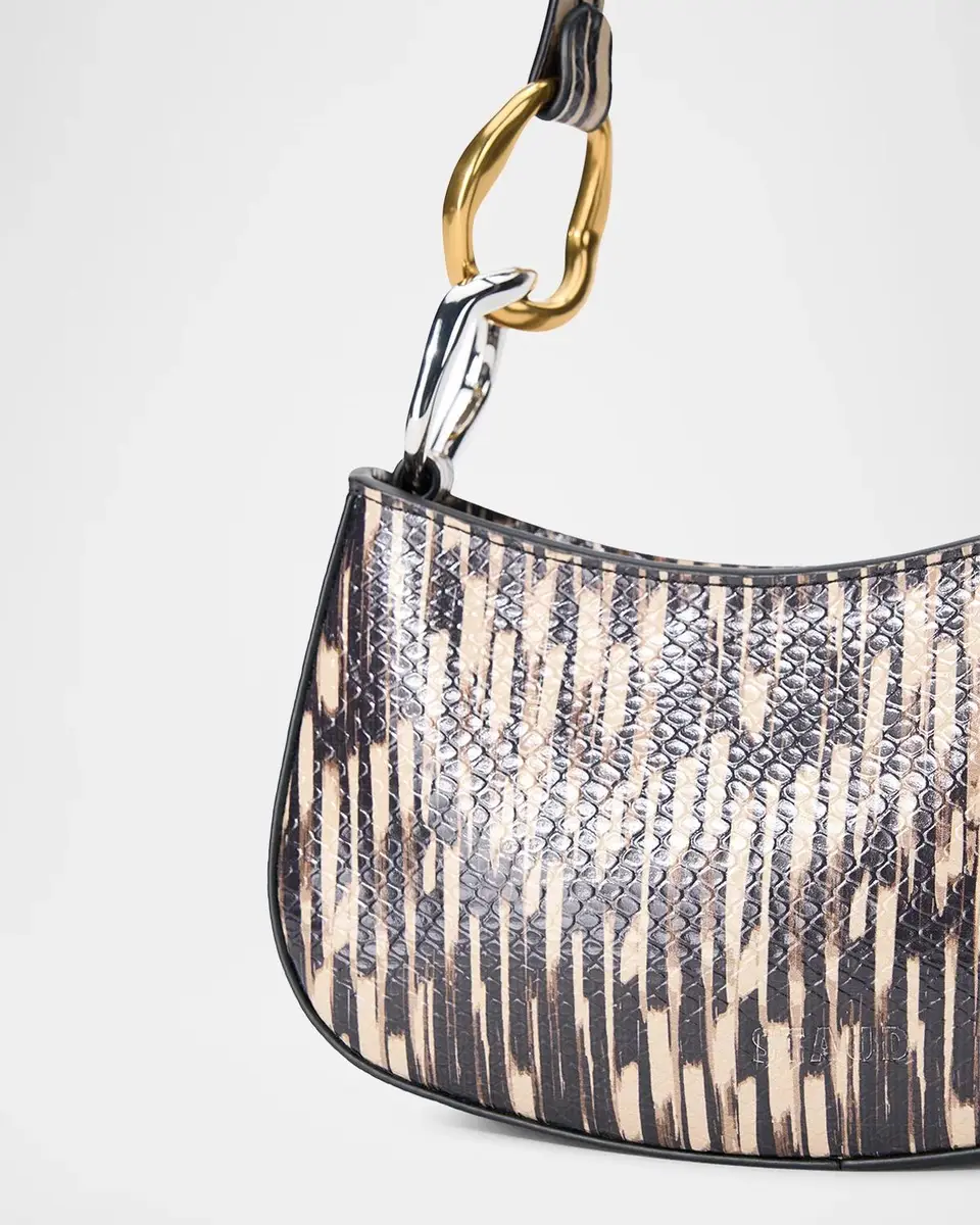 Staud Ollie Printed Embossed Leather Shoulder Bag | Thumbnail 4