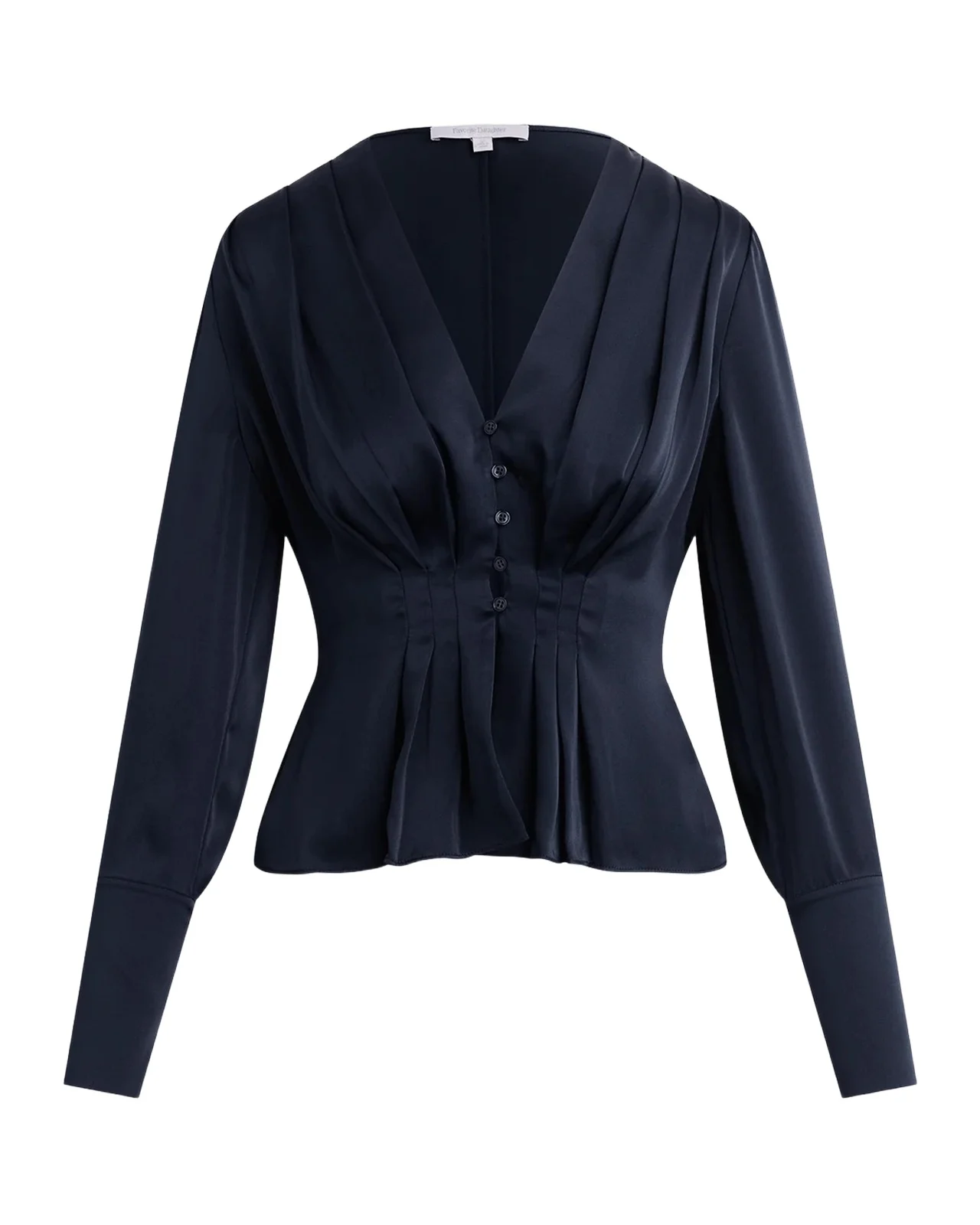 Favorite Daughter The Romance Satin Pleated Top