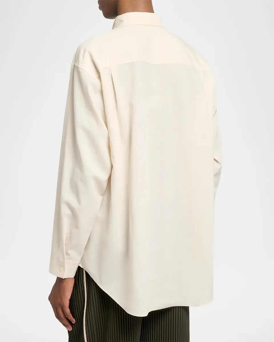 Homme Plissé Issey Miyake Men's Pleated-Collar Dress Shirt | Thumbnail 3 Homme Plissé Issey Miyake Men's Pleated-Collar Dress Shirt | Thumbnail 3