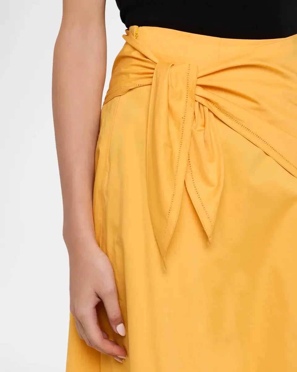 Vince Scarf-Tie Midi Skirt | Thumbnail 5