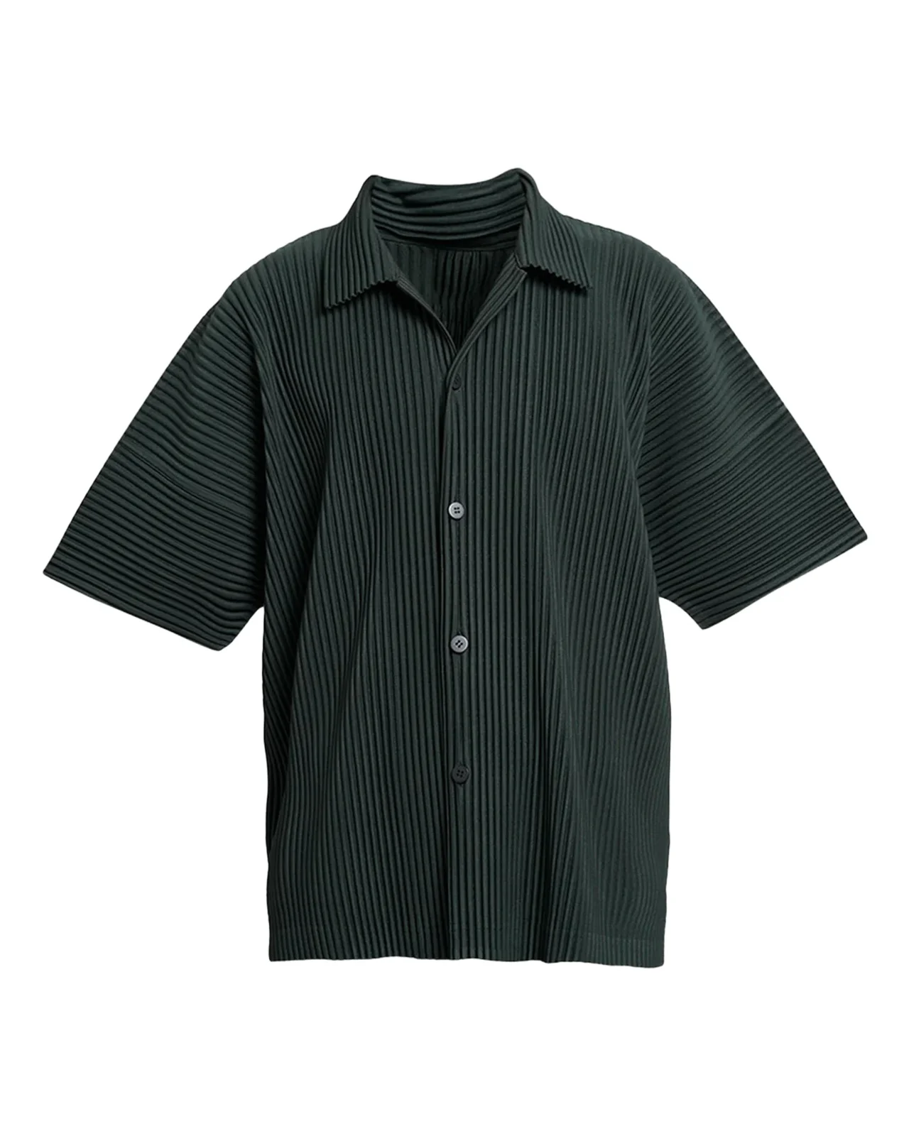 Men's Pleated Short-Sleeve Shirt Men's Pleated Short-Sleeve Shirt