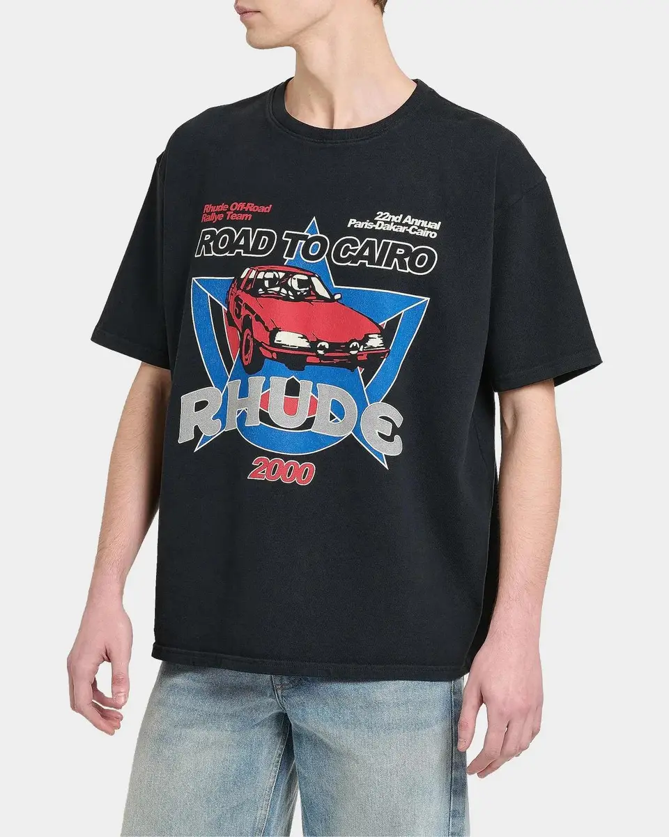Rhude Men's Road To Cairo Graphic T-Shirt | Thumbnail 4