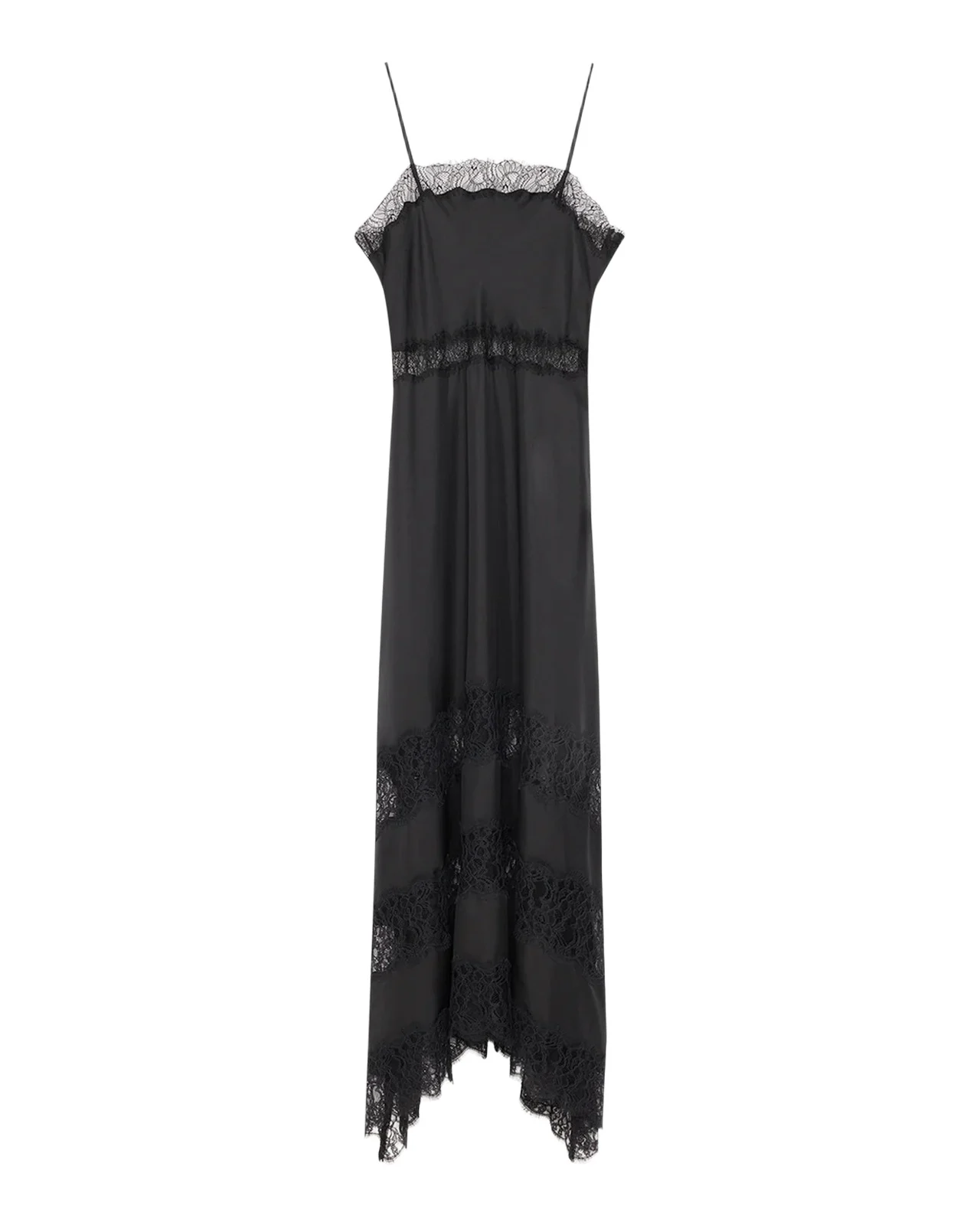 Coco Lace-Trimmed Silk Dress Coco Lace-Trimmed Silk Dress