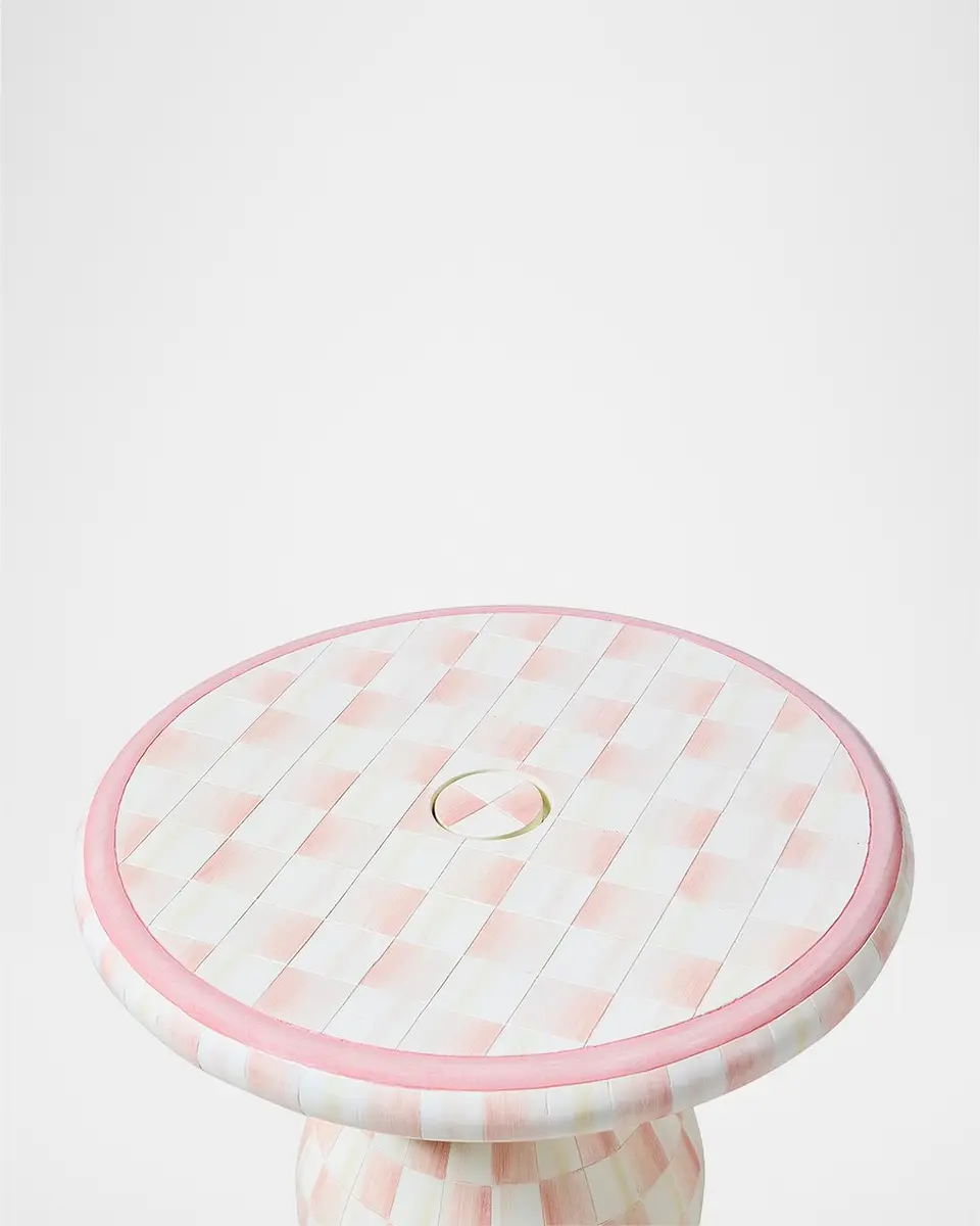 MacKenzie-Childs Outdoor Rosy Umbrella Stand Side Table | Thumbnail 2