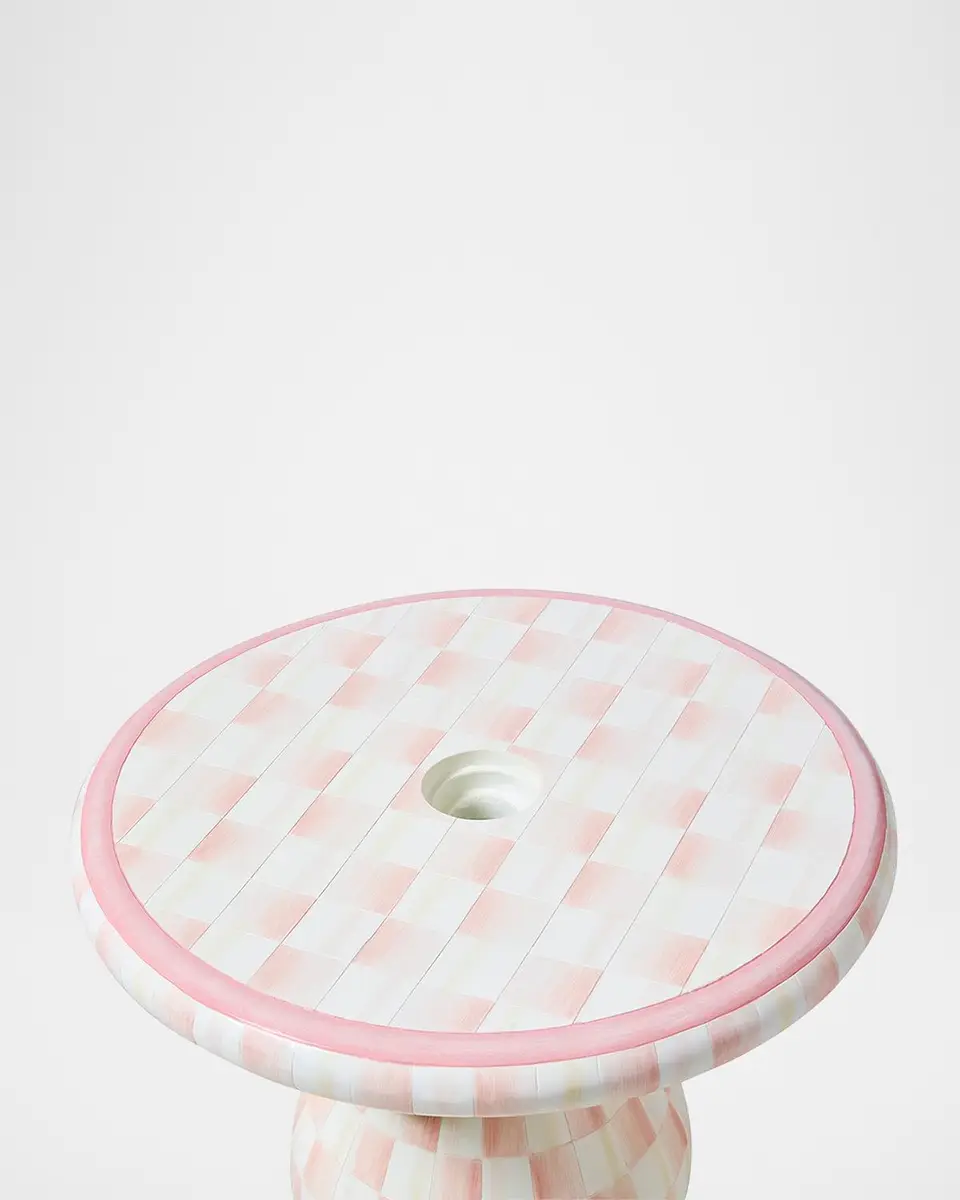 MacKenzie-Childs Outdoor Rosy Umbrella Stand Side Table | Thumbnail 3