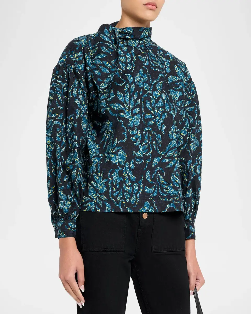 Ulla Johnson Pastel Long-Sleeve Cotton Blouse | Thumbnail 4