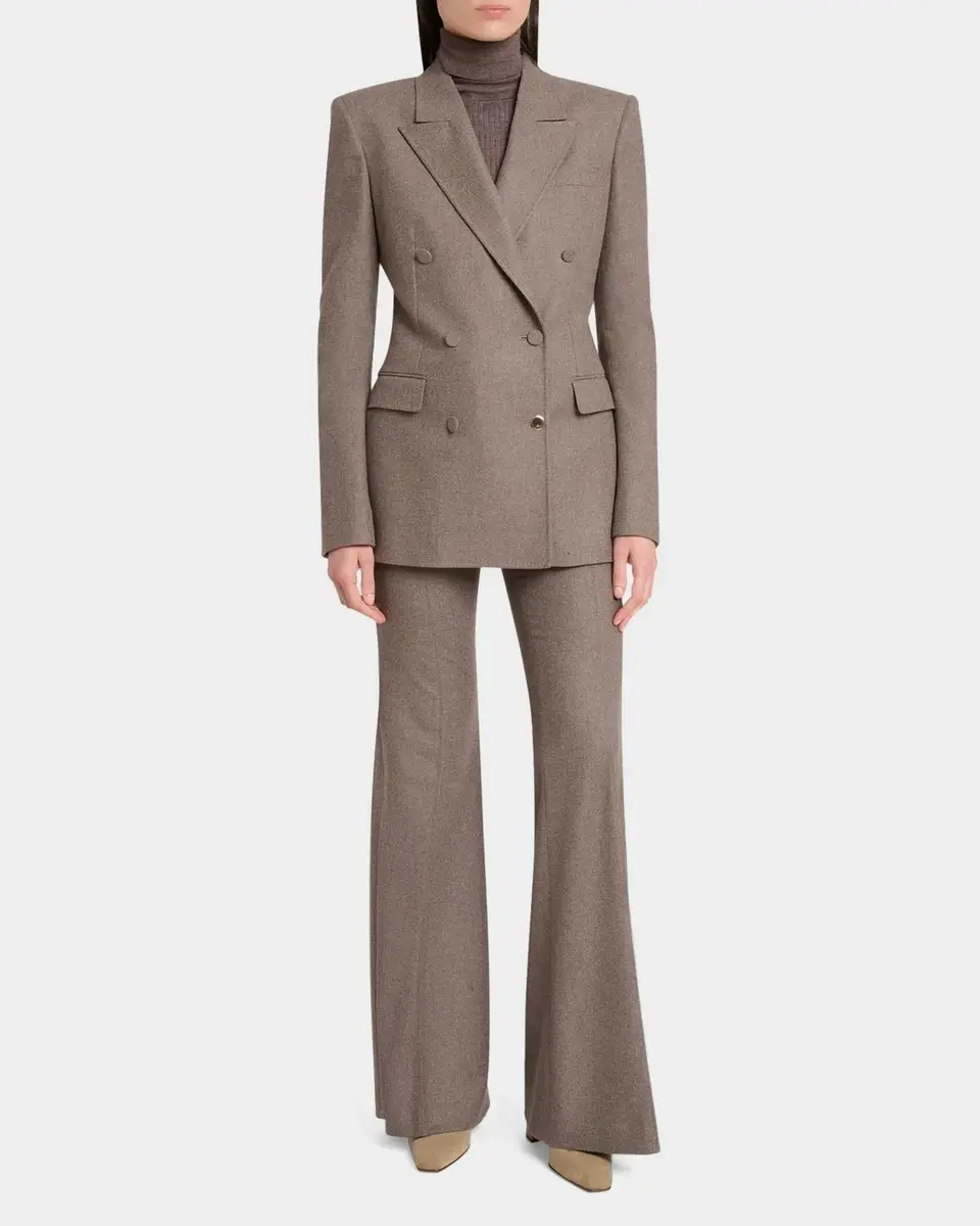 Gabriela Hearst Gavin Wool-Cashmere Flannel Double-Breasted Blazer Jacket | Thumbnail 2 Gabriela Hearst Gavin Wool-Cashmere Flannel Double-Breasted Blazer Jacket | Thumbnail 2