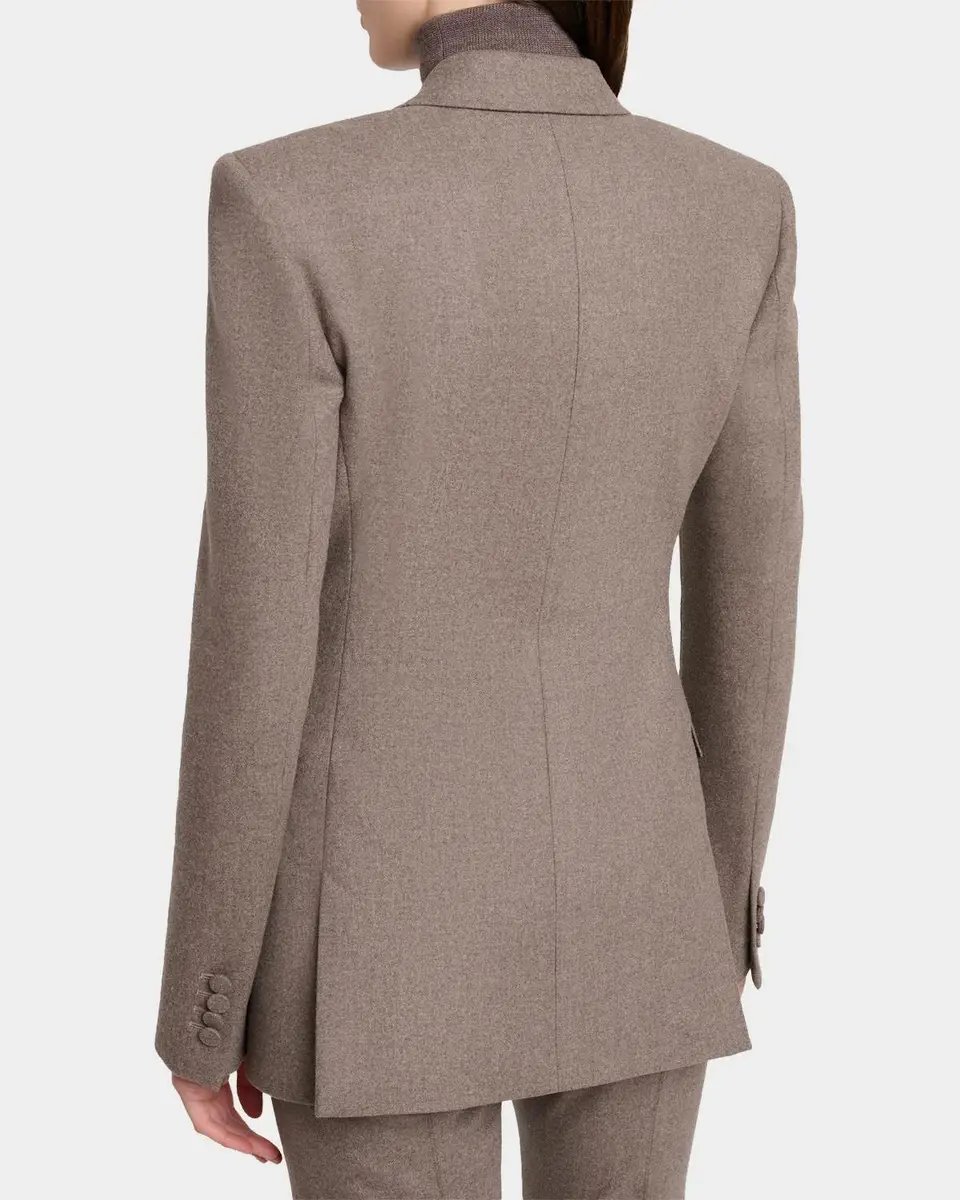 Gabriela Hearst Gavin Wool-Cashmere Flannel Double-Breasted Blazer Jacket | Thumbnail 3 Gabriela Hearst Gavin Wool-Cashmere Flannel Double-Breasted Blazer Jacket | Thumbnail 3
