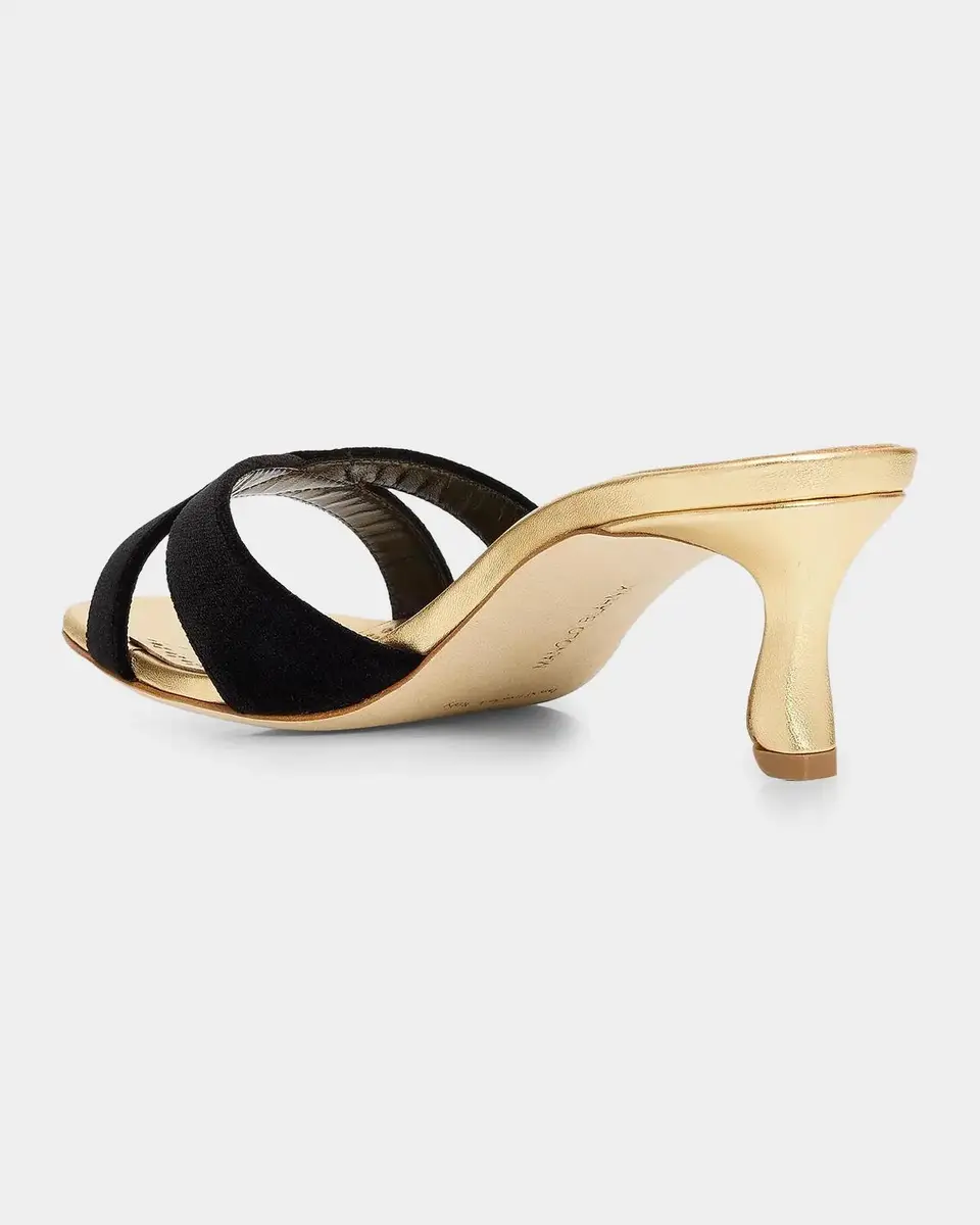 Manolo Blahnik Callydramu 50MM Slanted-Heel Sandals | Thumbnail 4