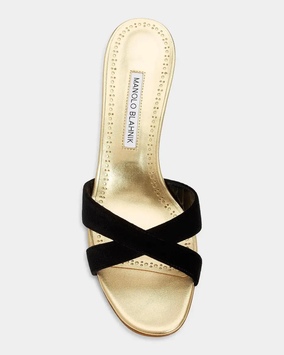 Manolo Blahnik Callydramu 50MM Slanted-Heel Sandals | Thumbnail 5