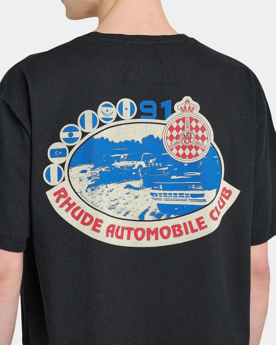 Rhude Men's Automobile Club Graphic T-Shirt | Thumbnail 5 Rhude Men's Automobile Club Graphic T-Shirt | Thumbnail 5
