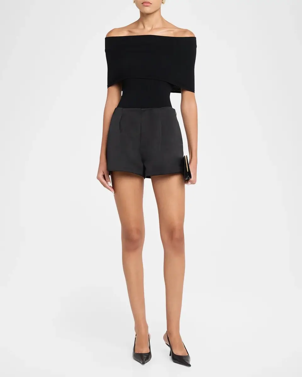Ulla Johnson Isa High-Rise Satin Shorts | Thumbnail 2 Ulla Johnson Isa High-Rise Satin Shorts | Thumbnail 2