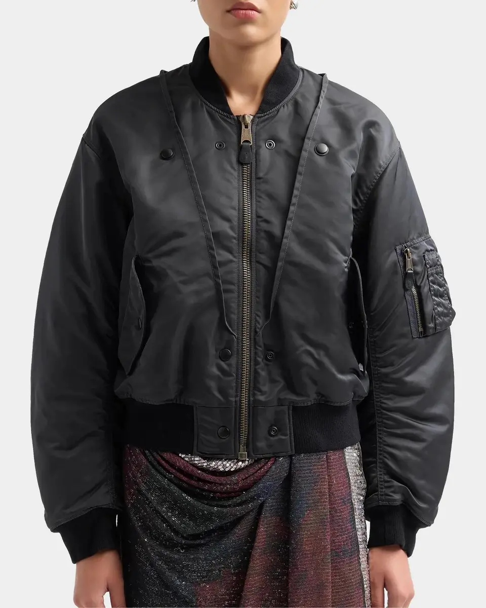 MM6 MAISON MARGIELA Reversible Bomber Jacket | Thumbnail 5 MM6 MAISON MARGIELA Reversible Bomber Jacket | Thumbnail 5