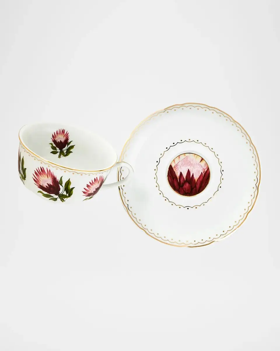 Tania Bulhoes Botanica Tea Cup & Saucer, 6.8 oz. | Thumbnail 2 Tania Bulhoes Botanica Tea Cup & Saucer, 6.8 oz. | Thumbnail 2