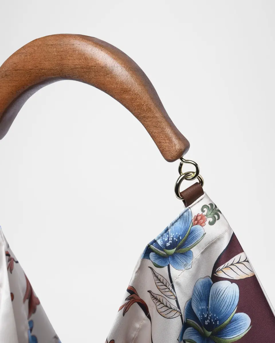 Farm Rio Floral-Print Scarf Hobo Bag | Thumbnail 2 Farm Rio Floral-Print Scarf Hobo Bag | Thumbnail 2