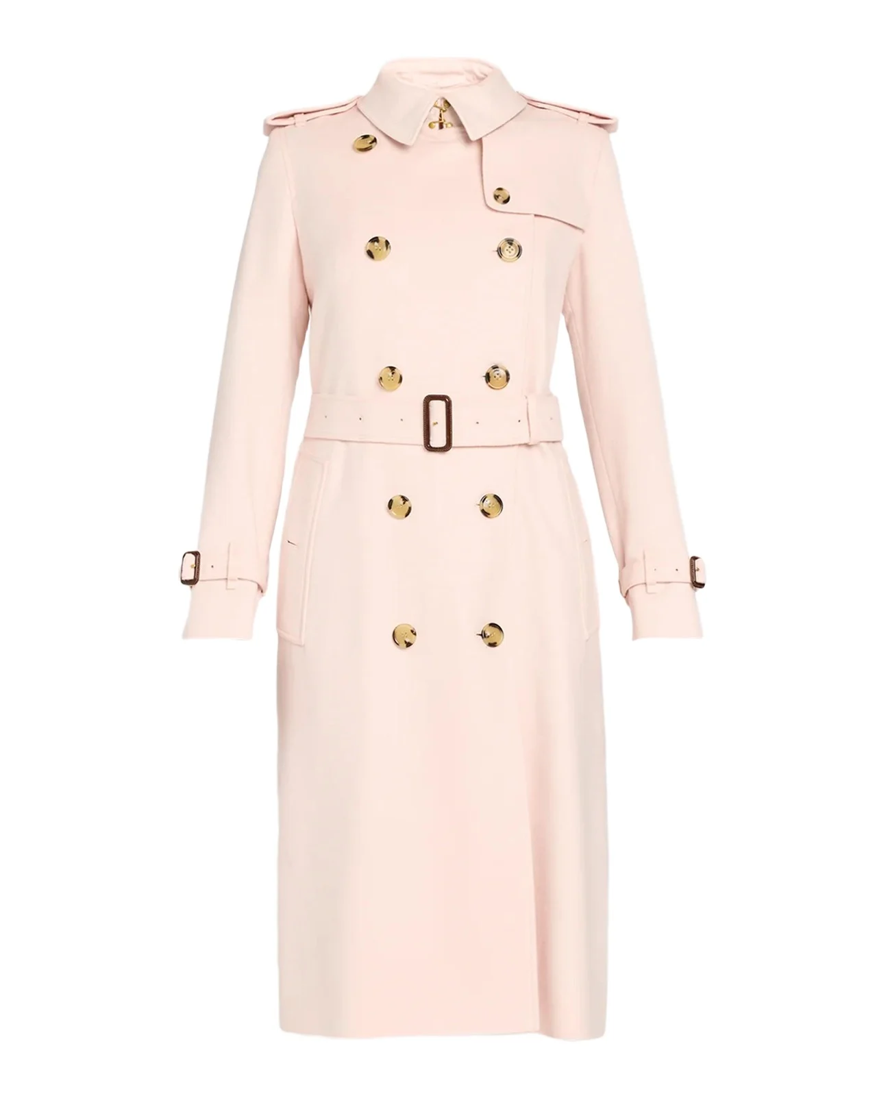 Burberry Kensington Double-Breasted Trench Coat in Brushed Cashmere