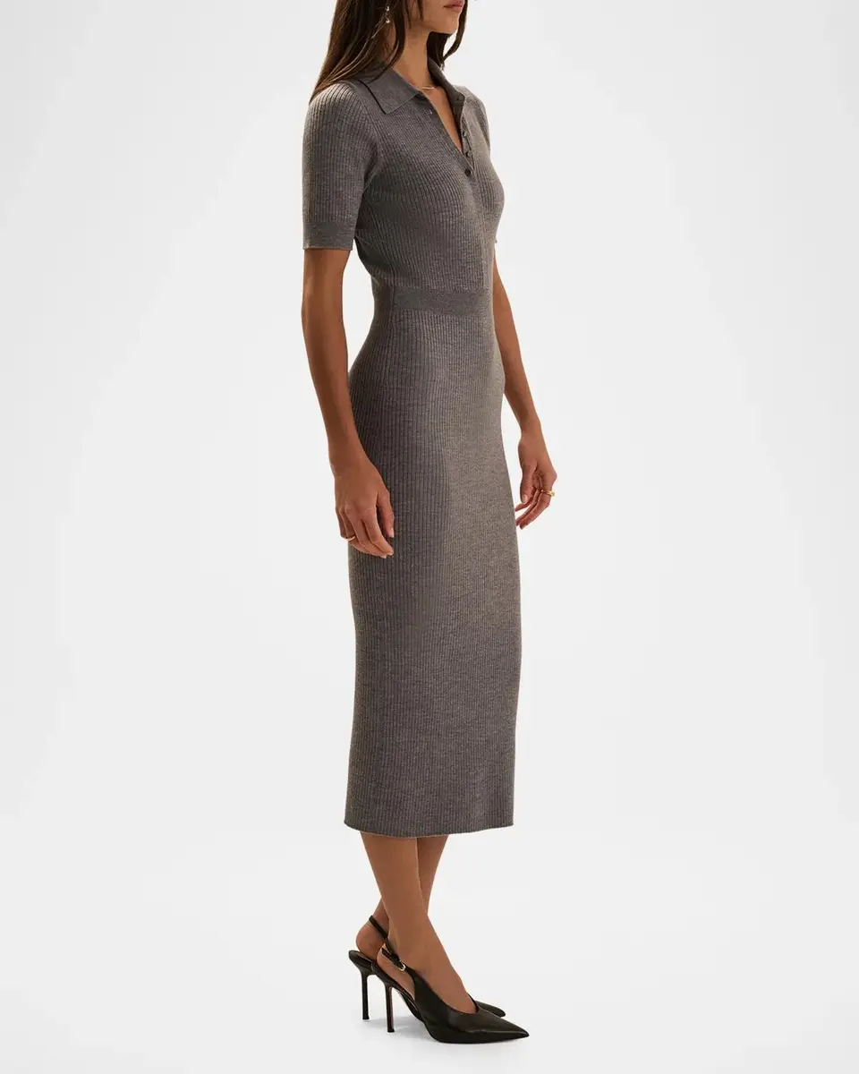 Favorite Daughter The Hard To Get Wool Midi Dress | Thumbnail 4 Favorite Daughter The Hard To Get Wool Midi Dress | Thumbnail 4