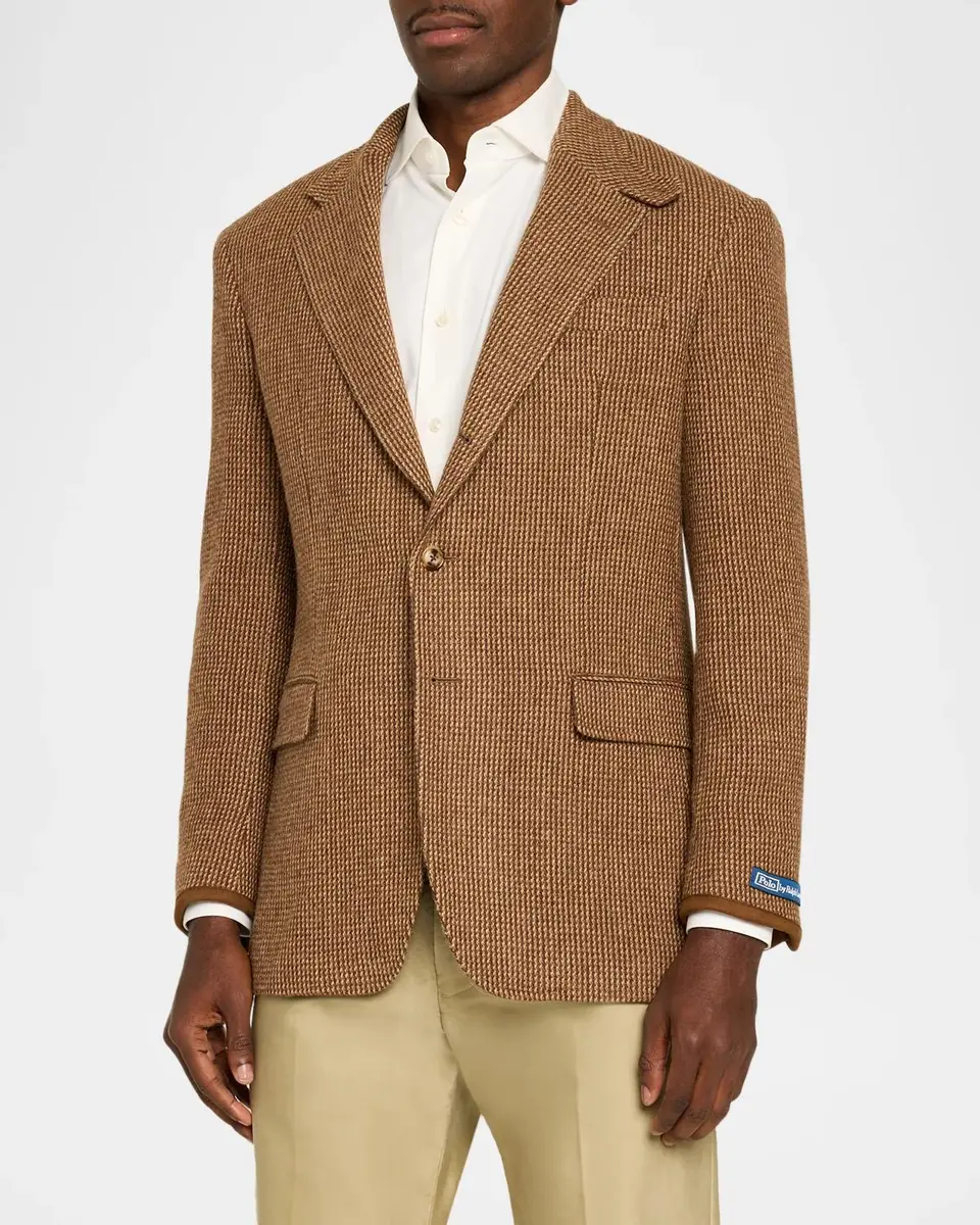 Polo Ralph Lauren Men's Polo Tailored Fit Tick-Weave Sport Coat | Thumbnail 4