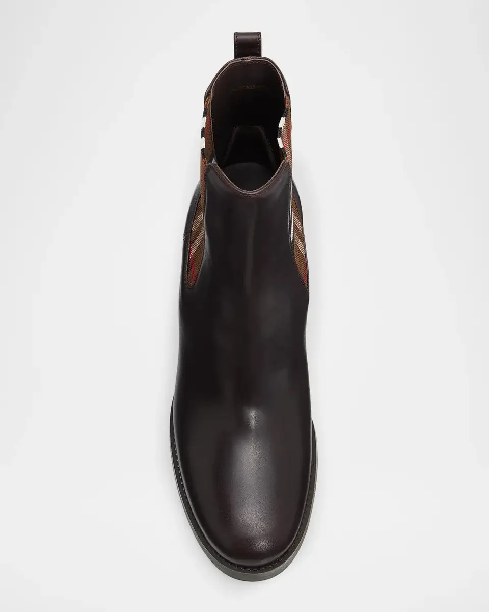 Burberry 70mm Hampstead Leather Chelsea Booties | Thumbnail 4 Burberry 70mm Hampstead Leather Chelsea Booties | Thumbnail 4