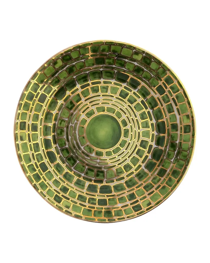 Tania Bulhoes Jade Mosaic Bread Plate