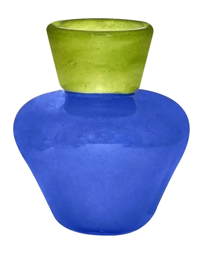Tania Bulhoes Duo Glass Collar Vase