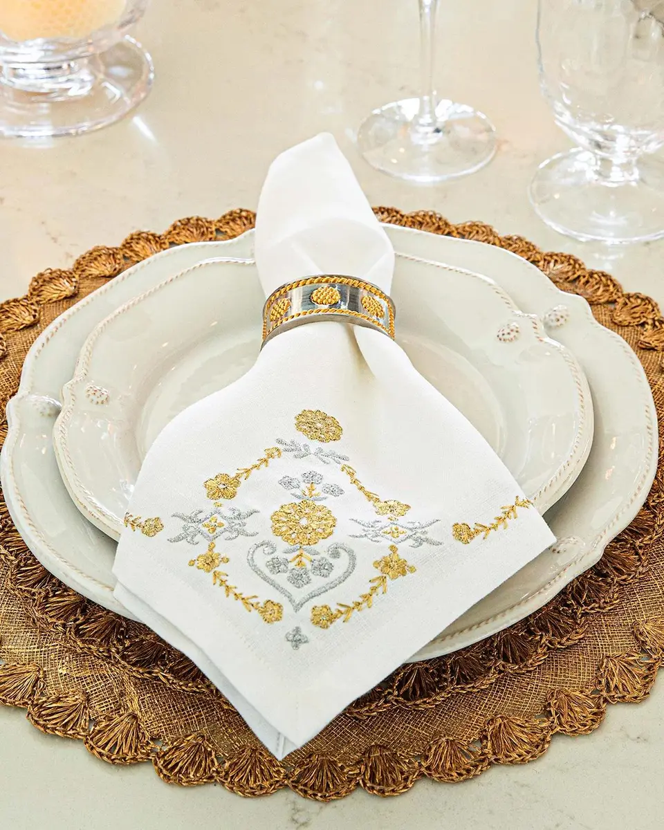 Juliska Heidi Embroidered Napkins, Set of 4 | Thumbnail 4 Juliska Heidi Embroidered Napkins, Set of 4 | Thumbnail 4
