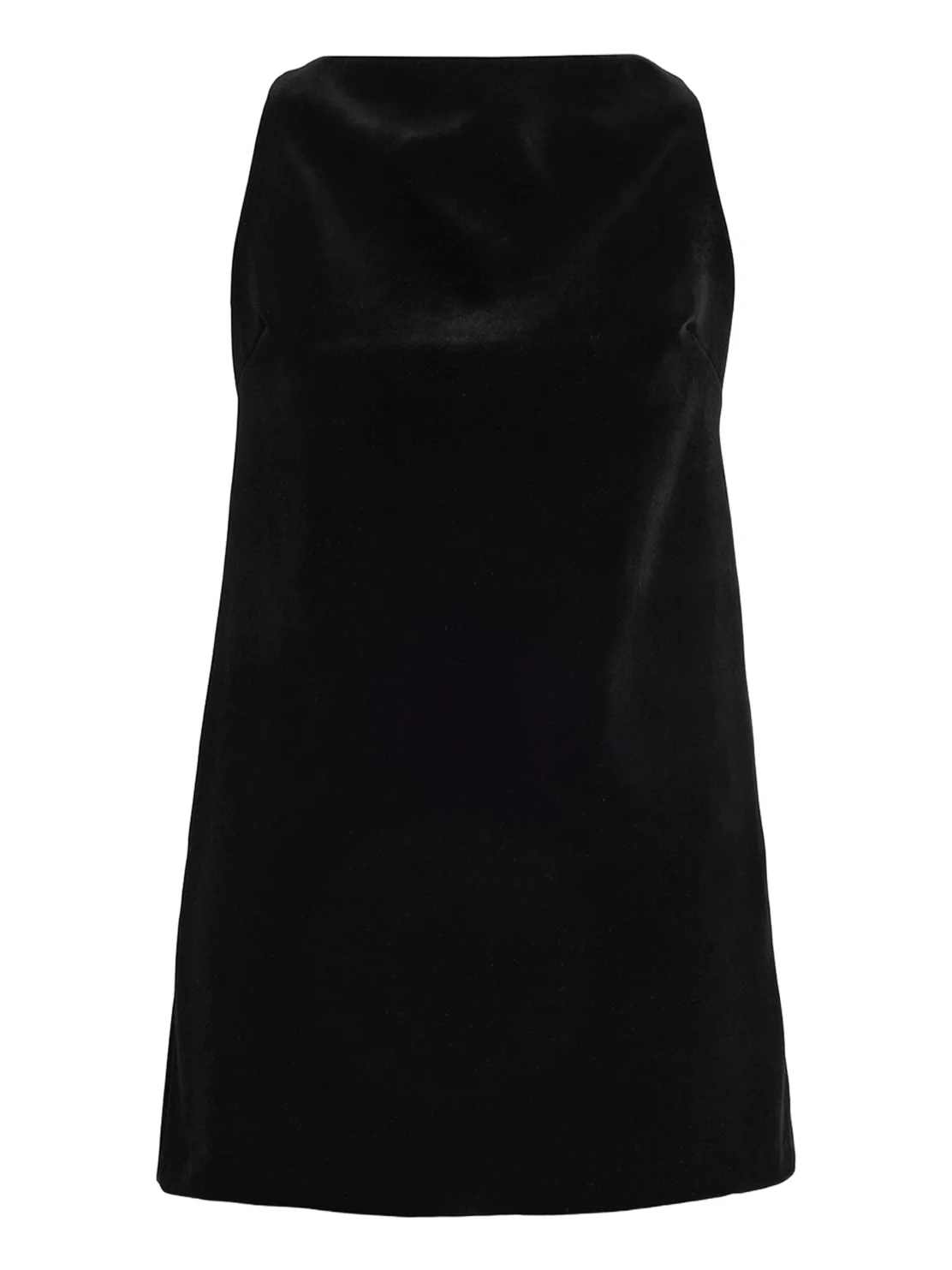 Sable High-Neck Velvety Mini Dress Sable High-Neck Velvety Mini Dress