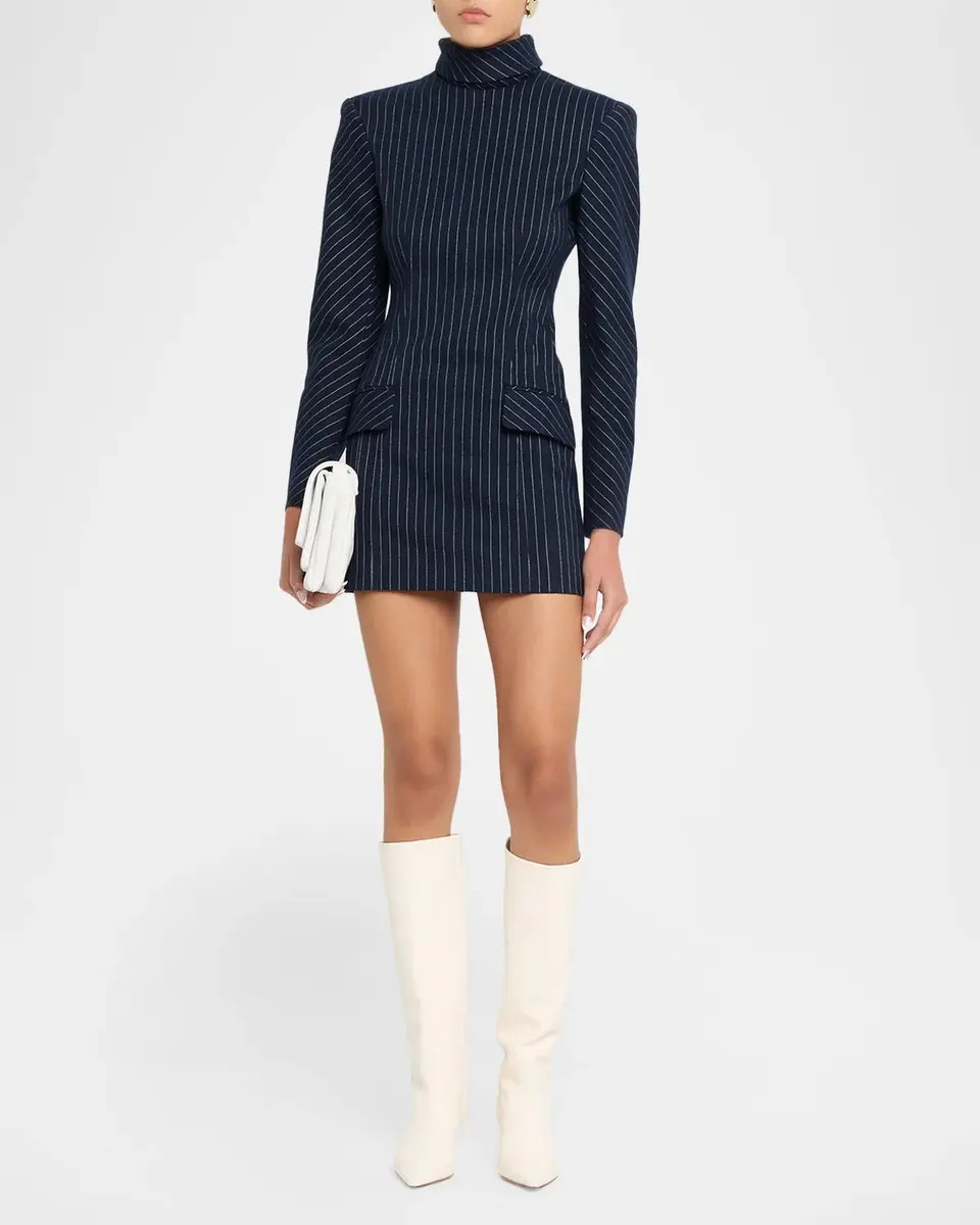 Aknvas Toni Pinstripe Mini Dress | Thumbnail 2 Aknvas Toni Pinstripe Mini Dress | Thumbnail 2