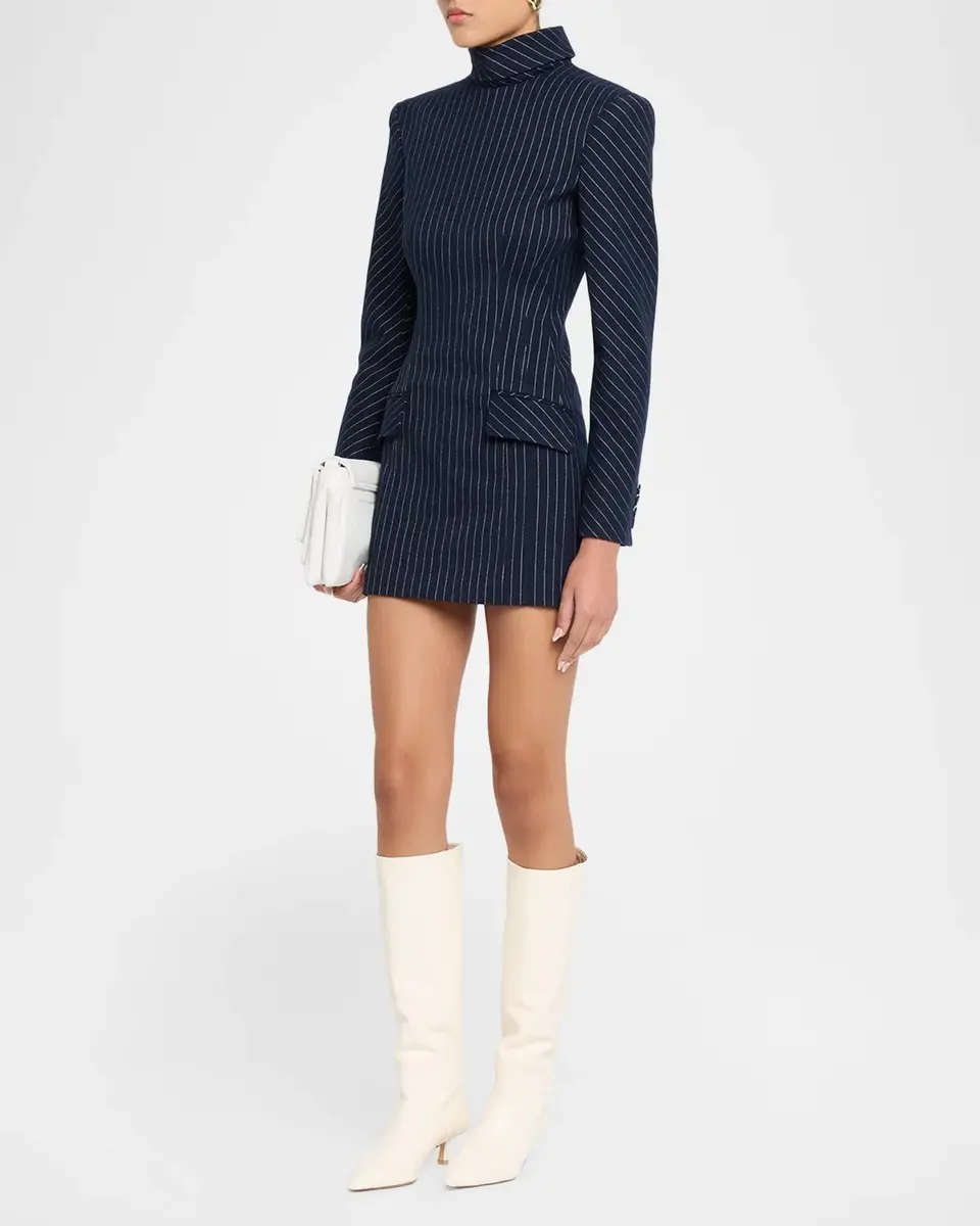 Aknvas Toni Pinstripe Mini Dress | Thumbnail 4 Aknvas Toni Pinstripe Mini Dress | Thumbnail 4