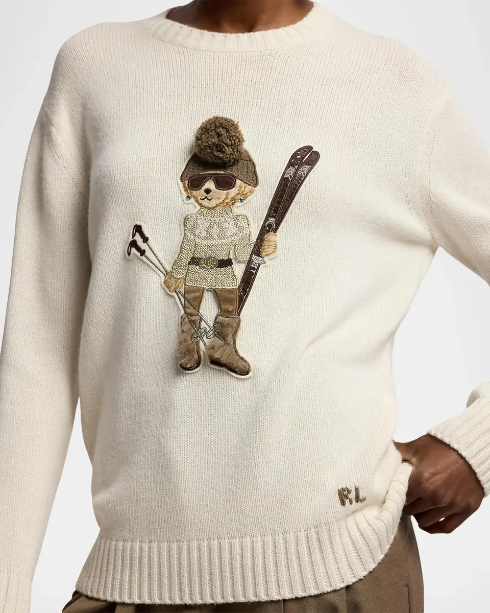 Ralph Lauren Collection Holiday Polo Bear Cashmere Sweater | Thumbnail 5 Ralph Lauren Collection Holiday Polo Bear Cashmere Sweater | Thumbnail 5